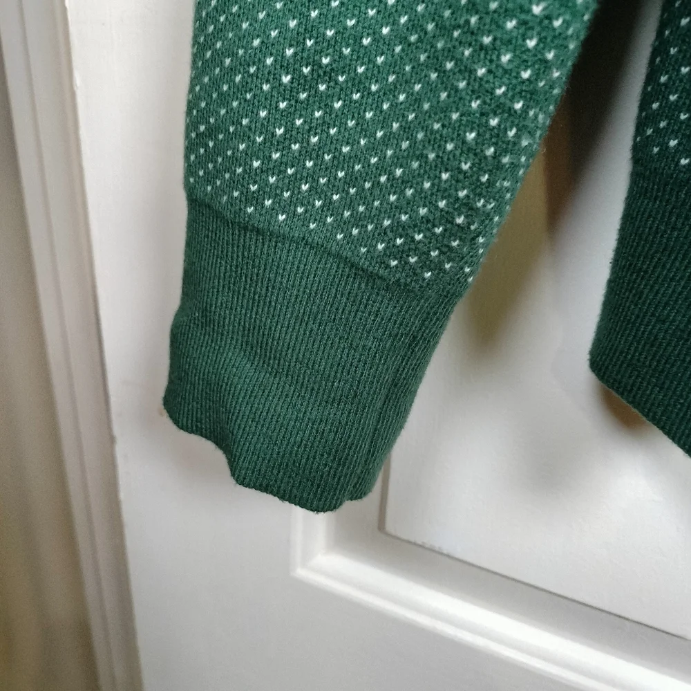 Bonobos Men's Large‎ Cotton Cashmere Birdseye Quarter Zip Sweater Green Pullover